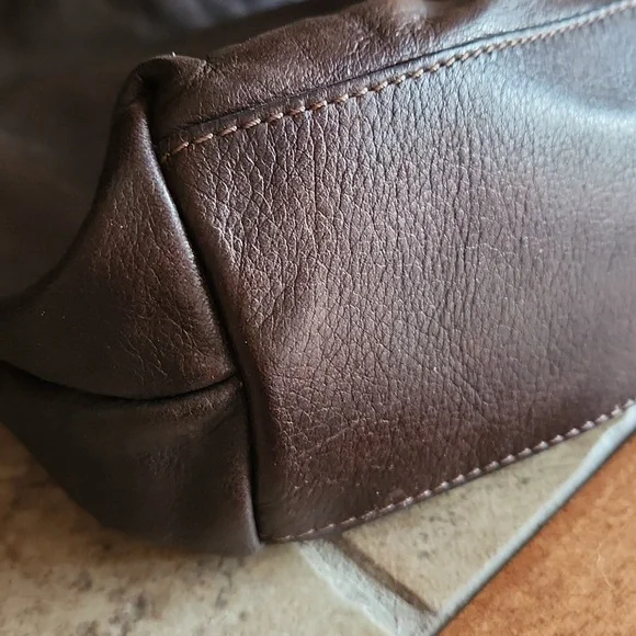 Sundance Made In Italy Brown Leather Shoulder Bag - Picture 2 of 12